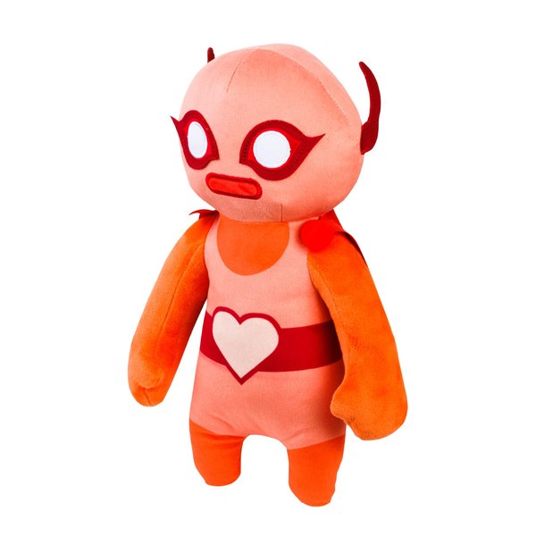 P.M.I. Gang Beasts Plush Buddies - Red Wrestler - 12 Inch Plush Toys - Great Gift for Boys and Girls - Huggable Plush Toys for Kids - Official Gang Beasts Plush Toys