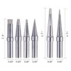 Solder Tips 6pcs for Weller ET Soldering Iron, Replacement Tips for WES51/50,WESD51,PES51 / 50,WE1010NA WCC100 LR21 ET Tip Series (6PCS-01)
