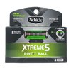 Premium Quality Xtreme 5 PivotBall Men's Razor Refills, 4 Count Box