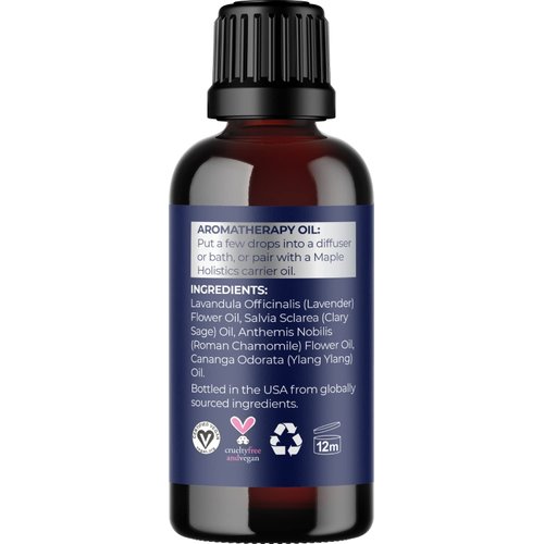 Sleep Essential Oil Blend for Diffuser - Dream Essential Oil for Diffusers Aromatherapy and Wellness with Ylang-Ylang Clary Sage Roman Chamomile and Lavender Essential Oil for Nighttime Support 10mL