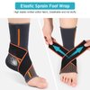 Ankle Brace Achilles Tendonitis Support, Ankle Foot Wrap Sleeve with Dual Strap Compression Ankle Support for Sports Injury Recovery, Sprained Ankle, Joint Pain Heel Spurs (Men's