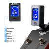 BROTOU Guitar Tuner Clip On with Guitar Capo for Guitar, Bass, Violin, Ukulele, Digital Electronic Tuner Acoustic Guitar Accessories with LCD Display