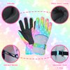 PAMAID Kids Gloves Winter Snow Gloves Waterproof Ski Gloves for Girls, Toddler Snow Gloves Outdoor Snowboard Gloves (Rainbow)