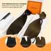 Full Shine Weft Hair Extensions Human Hair Color Dark Brown Human Hair Extensions Sew In Hair Extensions 105G Remy Straight Hair Weft Extensions Straight Human Hair Extensions Silky Hair 16 Inch