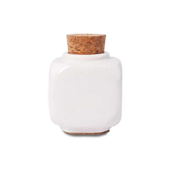 Porcelain Material Nail Art Acrylic Glass Dappen Dish Powder Liquid Bowl Holder Container With Soft Wooden Lid Nail Art Accessories (white)