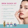 Eyebrow Bleach, Eyebrow Bleaching Kit, Brow Bleach, Brow Lightening, Gentle & Effective Bleaching Result, Eyebrow Lightener, Creates You Softer & Natural Brow Color, 5 Applications