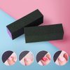 SKYPIA Nail Buffer 3 Sided Blocks Sanding Buffing Grinding Polisher File Shine Nail Art Pedicure Manicure Tool Acrylic Nail Kit Manicure Set Nail Buffer Block (2 PCS) (Purple)