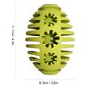 Dog Toy, Dog Football Toy Rubber Dog Puzzle Toys Tough Dog Treat Ball Toy Squeaky Dog Chew Toys Dog Balls Toy Dog Treat Dispenser Toy Interactive Dog Enrichment Toys for Dogs, Green