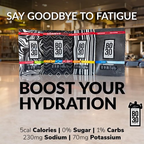 BO3.0 Variety Pack Electrolyte Drink Mix Powder | Flavored Zero Sugar Electrolyte Drink for Sports Players with Plant-Based Ingredients | 15-Pack of Electrolytes Powder Packets