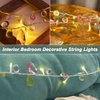 Battery Operated Fairy String Lights, Acrylic Gems Jewels String Lights with Remote 8 Modes Timer Function,30 Warm White LED Battery Powered Fairy Lights for Bedroom Party Decor