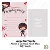 Desert Cactus Ninja Boy Style 1 Happy Birthday Invitations Invite Cards (10 Count) With Envelopes Boys Girls Kids Party (10ct)