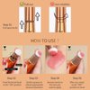 Paminify Contour Beauty Wand,Liquid Blush Wand,Face Contouring with Cushion Applicator,Nourishing Bronzer Stick Natural Finish,Cream Contour Stick,Cruelty-free,Medium Contour+Rosa Pink Blush