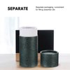 GLEAVI Empty Kraft Paper Jar Tube 15Pcs Round Paperboard 20ML Essential Oil Bottle Packaging Box Cardboard Containers Green Lipstick Boxes