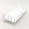 EXCEART Miniture House Furniture Miniature Furnitures Miniature Iron Bed Simulated Bed Iron Bed Toy Mini Furniture Ornaments Miniature Dollhouse Bed Miniatures Mini Bed Big Bed Model White