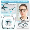 MARE AZZURO Reading Glasses Women Readers +6.0 Stylish Round Reader 6.00 with Spring Hinge