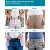 YUANHANG Pants Waist Button Extender: 16Pcs Button Extenders for Jeans - Women Men Pants Waist Extenders - Pants Waist Extension 1/1.3 Inches - 5 Colors Pant Waistband Expander