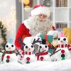 Christmas Snowman DIY Craft Kit, 12 Snowman Foam Balls Build a Snowman Crafts Accessories Build a Snowman Kit Indoor Decorations for Xmas Party Decor Supply