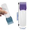 ELANE 4 Pack Root Comb Applicator Bottle,Hair Oil Applicator Bottle for Hair,Oil Comb Applicator Hair Bottle Applicator for Hair Dye Shampoos Hair Salons.6oz (Purple+Green)