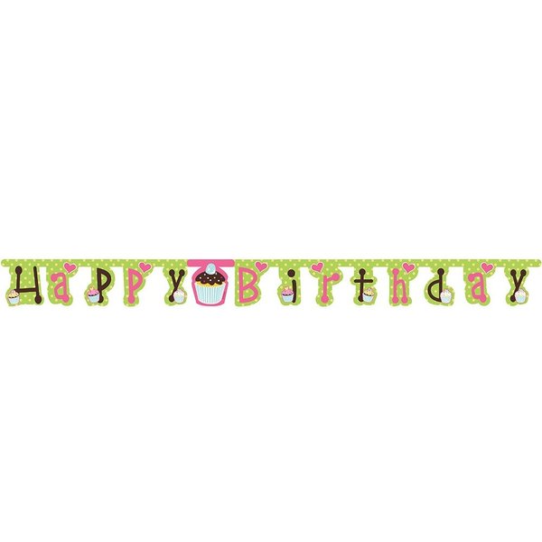 Jointed Happy Birthday Banner, Sweet Treats