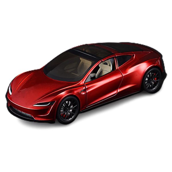 1/24 Diecast Roadster Model Car with Pull Back Function, Sound and Light, Alloy Metal Vehicles Roadster Toy Car Ideal Collectible for Kids Adults Enthusiasts, Great Birthday Gift (Red)