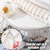 2 Yard Rhinestone Ribbon Tassel Chain- Irregular Style Rhinestones Fringe Trim for Cowgirl Hat- Diamond Crystal Long Tassel Trim for Wedding Party Necklace DIY Clothing Accessories Vase Decoration