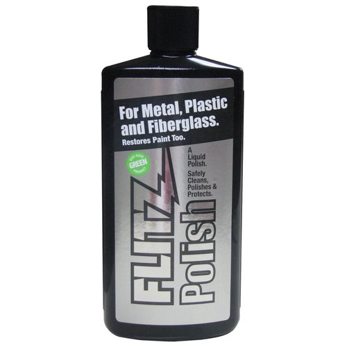 Flitz Metal Polish and Cleaner Liquid for All Metal, Also Works On Plastic, Fiberglass, Aluminum, Jewelry, Sterling Silver: Great for Headlight Restoration and Rust Remover, 3.4 oz - 6 Pack