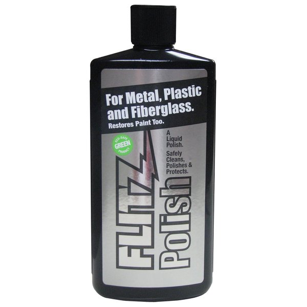 Flitz Metal Polish and Cleaner Liquid for All Metal, Also Works On Plastic, Fiberglass, Aluminum, Jewelry, Sterling Silver: Great for Headlight Restoration and Rust Remover, 3.4 oz - 6 Pack