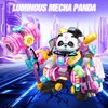 HOGOKIDS Panda Building Blocks Set, 618 pcs Luminous Animals Mini Panda Building Bricks Kit, Cute Animal Figures Toy for Adults and Kids, Party Favor Birthday Gifts for Boys Girls Aged 6+