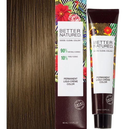 Better Natured Permanent 6N Dark Natural Blonde Hair Color Dye - Naturally-derived, Vegan & 100% Gray Coverage that Lasts up to 8 Weeks