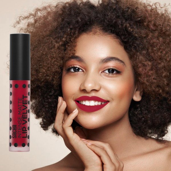 Intense Matte Lip Velvet by Sacha Cosmetics, Long Lasting Liquid Lipstick Lip Color Makeup, Best Lip Stain Tint Stick, 0.20 oz,5.0 g, Hello Boys!