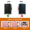 FABULWAY 3PCS Clear PVC Suitcase Cover Protectors Transparent Luggage Cover Waterproof Wheeled Suitcase Dust Cover Dustproof Travel Luggage Sleeve Protector 20"+24" 28" (3PCS Upgraded)