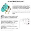Ceiling Fan Switch Zing Ear ZE-268S6, 3 Speed 4 Wire Speed Control Pull Chain Cord Appliances Switch Replacement Parts Compatible with Hunter Ceiling Fans Wall Lamps (Bronze)