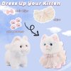 2025 Newly Toy Cat for Kids, Touch and Voice Controlled Remote Control Cat with Leash, Walking Cat Toy That Can Walk, Meow, and Wag Tail, Best Gift for Boys and Girls Aged 3 to 7 Years Old