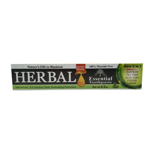Organic Essential Palace Herbal Toothpaste Nature's Gift to Mankind 5 in 1 Non Fluoride & with Vegetable Base