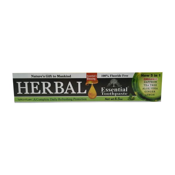 Organic Essential Palace Herbal Toothpaste Nature's Gift to Mankind 5 in 1 Non Fluoride & with Vegetable Base