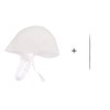 KIPETTO Hair Highlighting Cap with Needle Hooks Silicone Hair Coloring Dye Hat Salon Tinting Tools