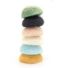 Konjac Sponge Puff - Set of 6 Varieties - Original, Charcoal, Cherry Blossom, Wild Mint, Yuzu, and Green Tea, Our Earth's Secrets Made in Japan