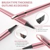 Generic 2024 New Magic Eyebrow Pencil, 3D Waterproof Microblading Eyebrow Pencil Contouring Pen, Long-Lasting Natural Fine Stroke Eyebrow Pencil with 4 Micro-Fork Tip for women Makeup (2, Dark Brown)