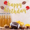 Football Happy Birthday Banner, Sports Happy Birthday Banner, Football Birthday Banner, Touchdown Banner, Sports Banner, Football Birthday Party Decorations, Gold Glitter