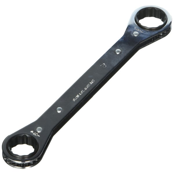 Wright Tool 9387 12 Point Nominal Size Ratcheting Box Wrench, 13/16" x 15/16"