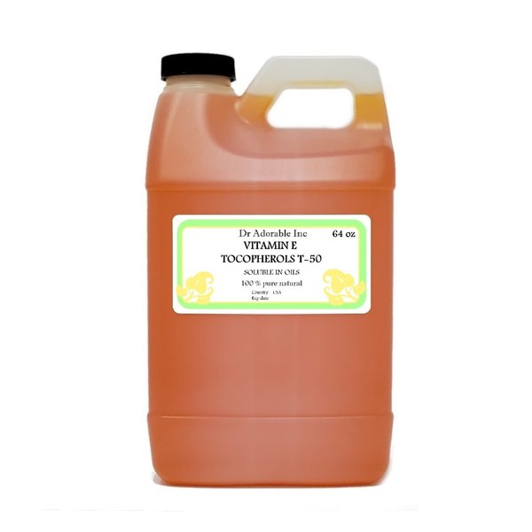 Dr Adorable - 64 oz - Tocopherols T-50 Oil-Soluble Vitamin E - Pure Natural Premium Anti Aging