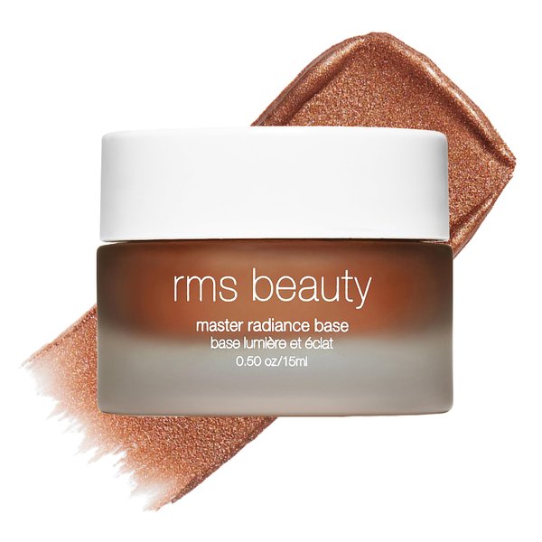 RMS Beauty Master Radiance Base - Hydrating & Skin Firming Illuminating Highlighter Makeup Cream with Light-Reflecting Pearls for Glowing, Radiant Skin - Deep (0.50 fl oz)
