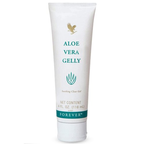 Forever Living Aloe Vera Gelly, 100% Stabilized Gel, Sensitive Skin Moisturizer, 4 Fl Oz (118ml)