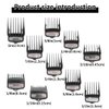 Latest Upgraded Professional Hair Clipper Guards Guides 10 Pcs Coded Cutting Guides #3170-400- 1/16” to 1” Fits for Wahl Clippers, For Balding Corded 08110/ Magic Clip Cordless 08148 (Black-10 pcs)