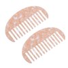 VOCOSTE 2 Pcs Hair Comb Wide Tooth, Anti-Static, for Thick, Curly Hair, Hair Care, Detangling Comb, for Wet and Dry Pink
