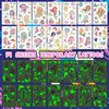 EMOME 140+ Styles Luminous Kids Tattoos, Temporary Tattoo Stickers Waterproof for Boys and Girls, Children Glow Party Favors Supplies Games (Mermaid)