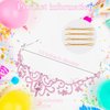 SuPoo Pink Birthday Princess Birthday Sash and Crown Set Birthday Girl Crown Rhinestone Tiara for Women Crystal Headband Happy Princess Birthday Party Decorations Headpieces Hair Accessories