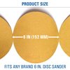 Starcke Premium Gold Sanding Disc Sandpaper Roll - PSA Sticky Back No Hole - for for Wood, Auto Body Repair, Marine, Paint, Metal, and Plastics (50 Pack, 40 Grit)