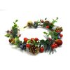 TOECWEGR Christmas Flowercrown Floral Wreath Red Berry Pine Cone Crown Forest Woodland Wedding Headpiece Headband (HHS1703T)