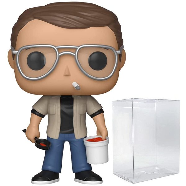 POP Jaws - Chief Brody Funko Vinyl Figure (Bundled with Compatible Pop Box Protector Case), Multicolored, 3.75 inches